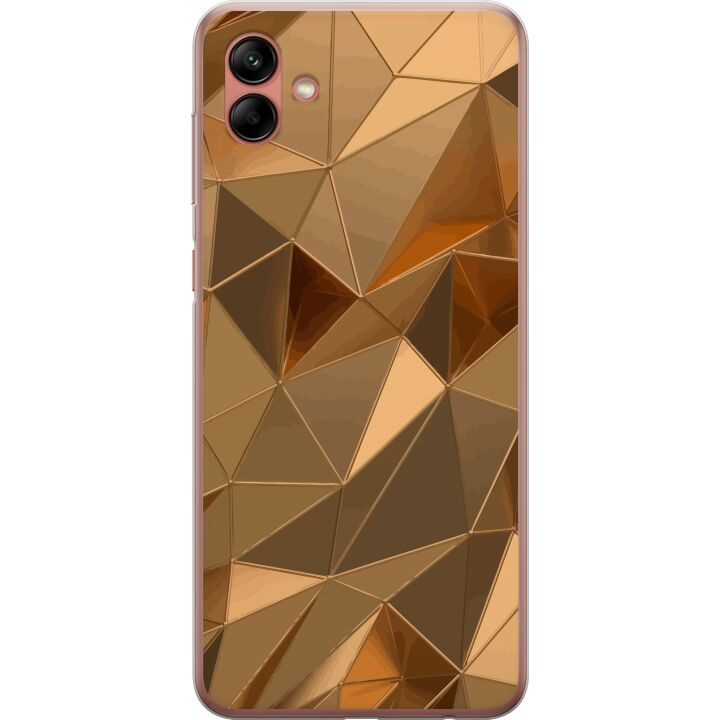 Mobiele hoes voor Samsung Galaxy A04 met 3D Goud ontwerp in de groep SMARTPHONE & TABLETS / Mobielbescherming / Samsung bij TP E-commerce Nordic AB (A58334)