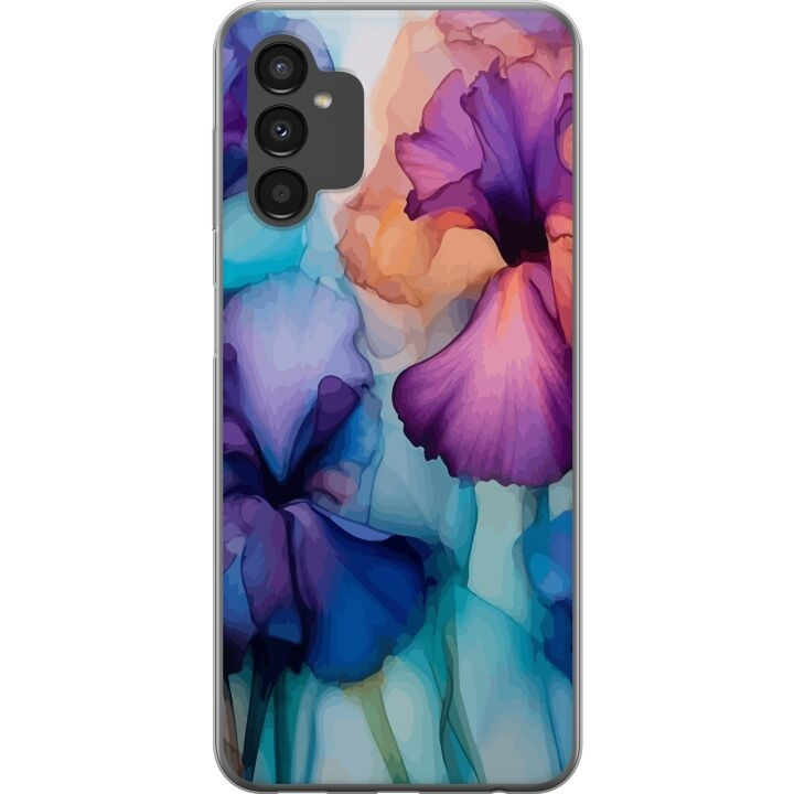 Mobiele hoes voor Samsung Galaxy A04s met Magische bloemen ontwerp in de groep SMARTPHONE & TABLETS / Mobielbescherming / Samsung bij TP E-commerce Nordic AB (A58340)