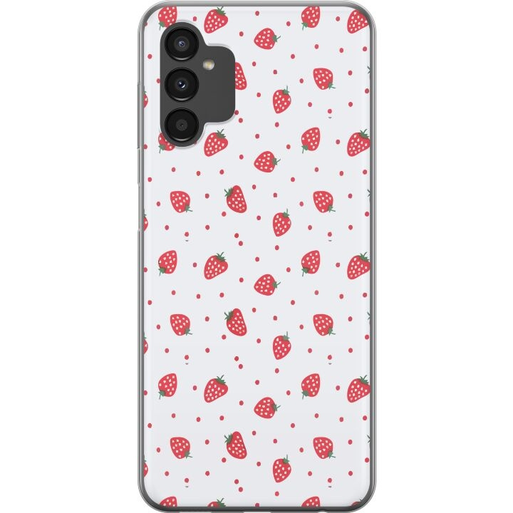 Mobiele hoes voor Samsung Galaxy A04s met Aardbeien ontwerp in de groep SMARTPHONE & TABLETS / Mobielbescherming / Samsung bij TP E-commerce Nordic AB (A58354)