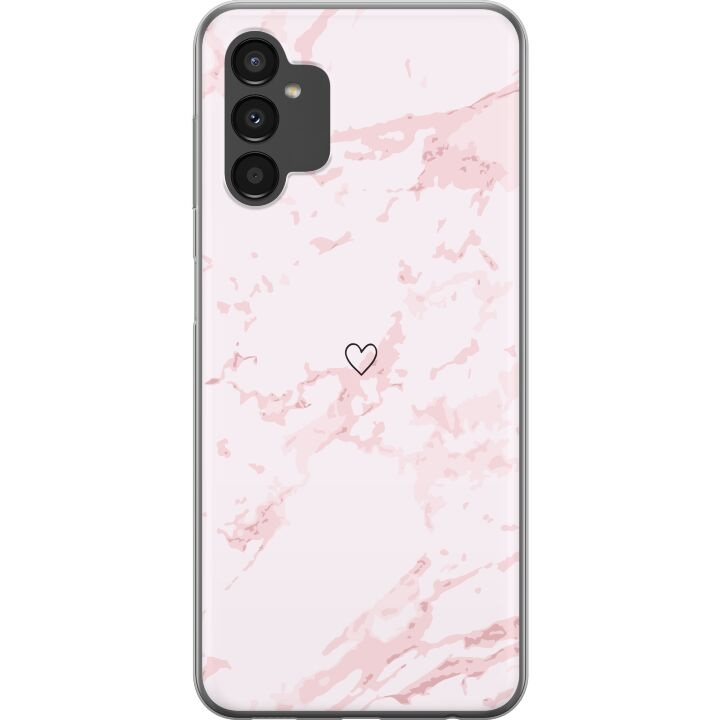 Mobiele hoes voor Samsung Galaxy A04s met Roze Hart ontwerp in de groep SMARTPHONE & TABLETS / Mobielbescherming / Samsung bij TP E-commerce Nordic AB (A58360)