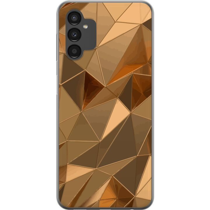 Mobiele hoes voor Samsung Galaxy A04s met 3D Goud ontwerp in de groep SMARTPHONE & TABLETS / Mobielbescherming / Samsung bij TP E-commerce Nordic AB (A58361)