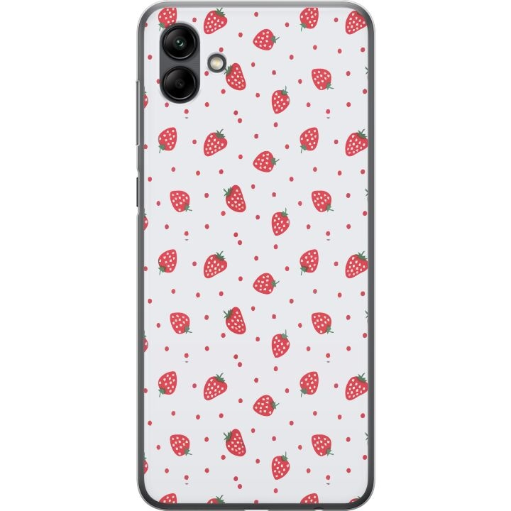 Mobiele hoes voor Samsung Galaxy A05 met Aardbeien ontwerp in de groep SMARTPHONE & TABLETS / Mobielbescherming / Samsung bij TP E-commerce Nordic AB (A58408)