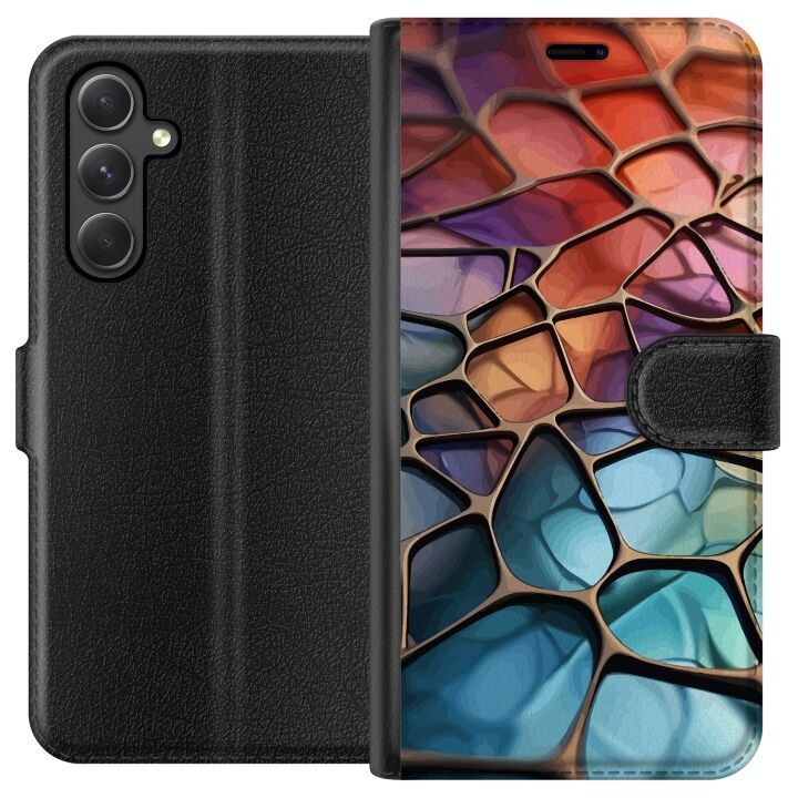 Portemonnee-hoesje voor Samsung Galaxy A05s met Metallic patroon ontwerp in de groep SMARTPHONE & TABLETS / Mobielbescherming / Samsung bij TP E-commerce Nordic AB (A58428)