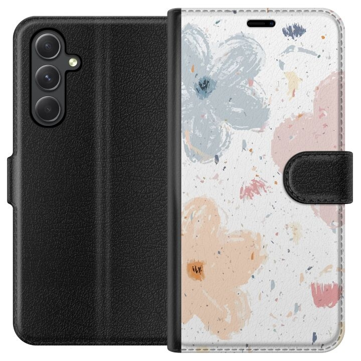 Portemonnee-hoesje voor Samsung Galaxy A05s met Bloemen ontwerp in de groep SMARTPHONE & TABLETS / Mobielbescherming / Samsung bij TP E-commerce Nordic AB (A58430)