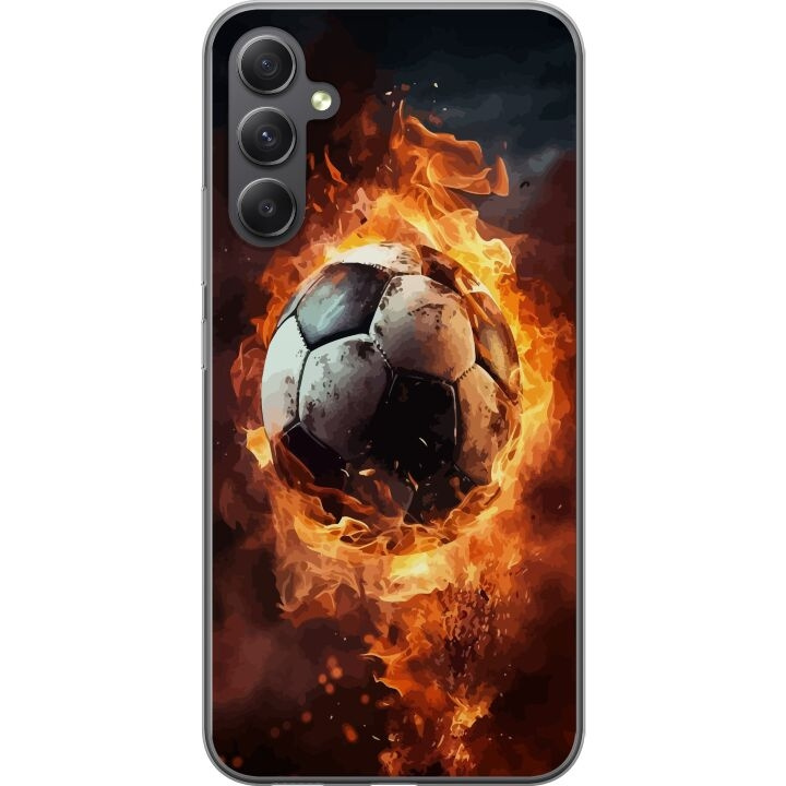 Mobiele hoes voor Samsung Galaxy A05s met Voetbal ontwerp in de groep SMARTPHONE & TABLETS / Mobielbescherming / Samsung bij TP E-commerce Nordic AB (A58466)