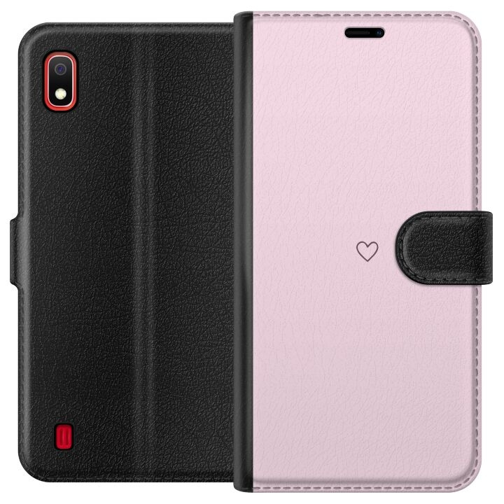 Portemonnee-hoesje voor Samsung Galaxy A10 met Hart ontwerp in de groep SMARTPHONE & TABLETS / Mobielbescherming / Samsung bij TP E-commerce Nordic AB (A58491)