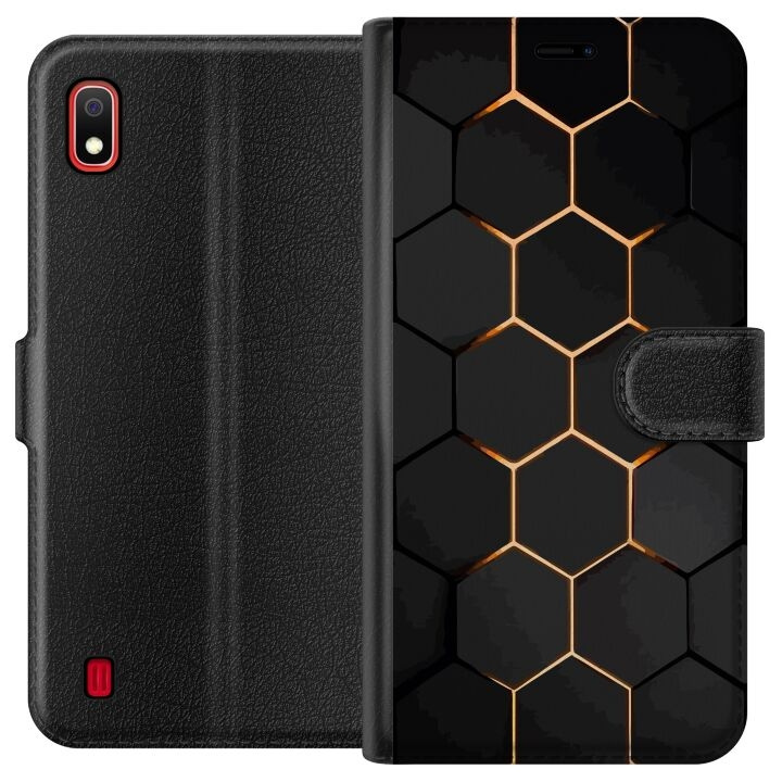 Portemonnee-hoesje voor Samsung Galaxy A10 met Luxe Patroon ontwerp in de groep SMARTPHONE & TABLETS / Mobielbescherming / Samsung bij TP E-commerce Nordic AB (A58497)