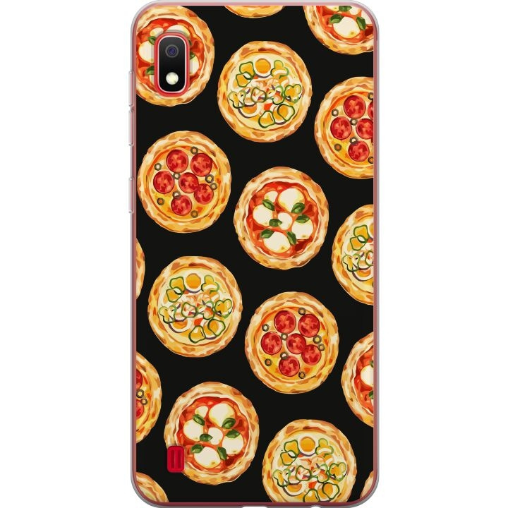 Mobiele hoes voor Samsung Galaxy A10 met Pizza ontwerp in de groep SMARTPHONE & TABLETS / Mobielbescherming / Samsung bij TP E-commerce Nordic AB (A58512)