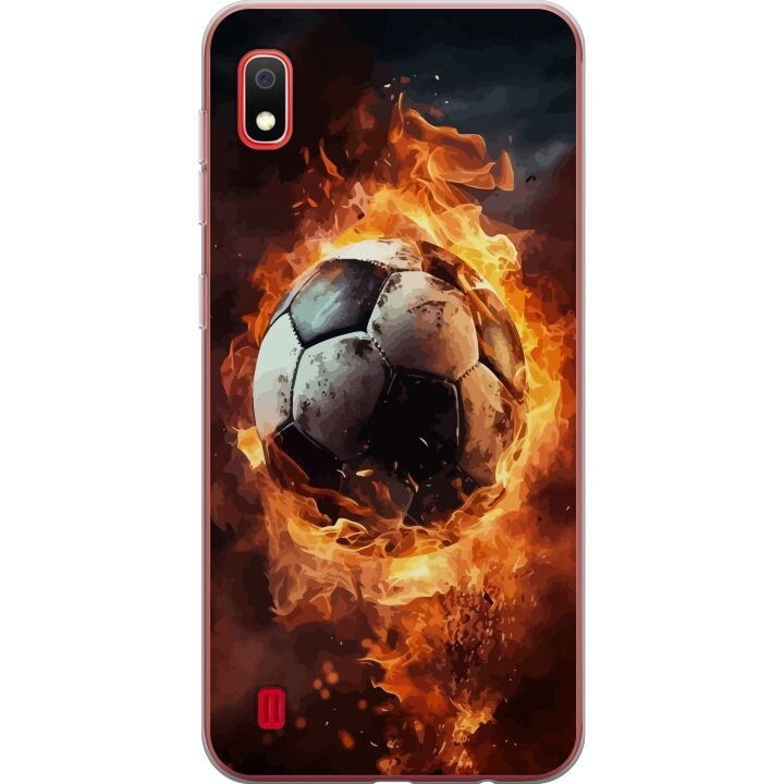 Mobiele hoes voor Samsung Galaxy A10 met Voetbal ontwerp in de groep SMARTPHONE & TABLETS / Mobielbescherming / Samsung bij TP E-commerce Nordic AB (A58520)