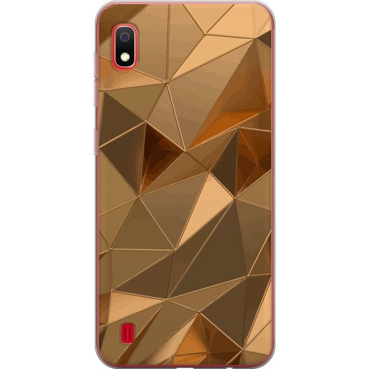 Mobiele hoes voor Samsung Galaxy A10 met 3D Goud ontwerp in de groep SMARTPHONE & TABLETS / Mobielbescherming / Samsung bij TP E-commerce Nordic AB (A58523)