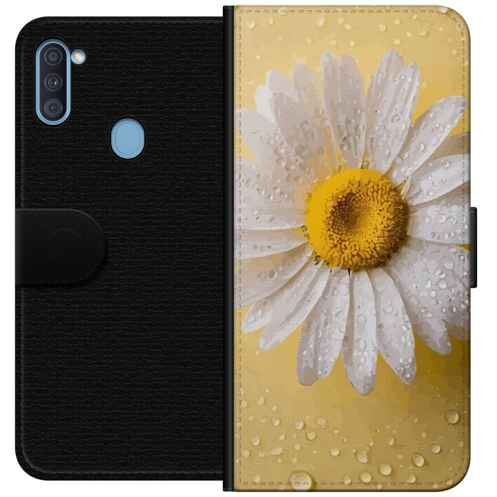 Portemonnee-hoesje voor Samsung Galaxy A11 met Porseleinbloem ontwerp in de groep SMARTPHONE & TABLETS / Mobielbescherming / Samsung bij TP E-commerce Nordic AB (A58526)