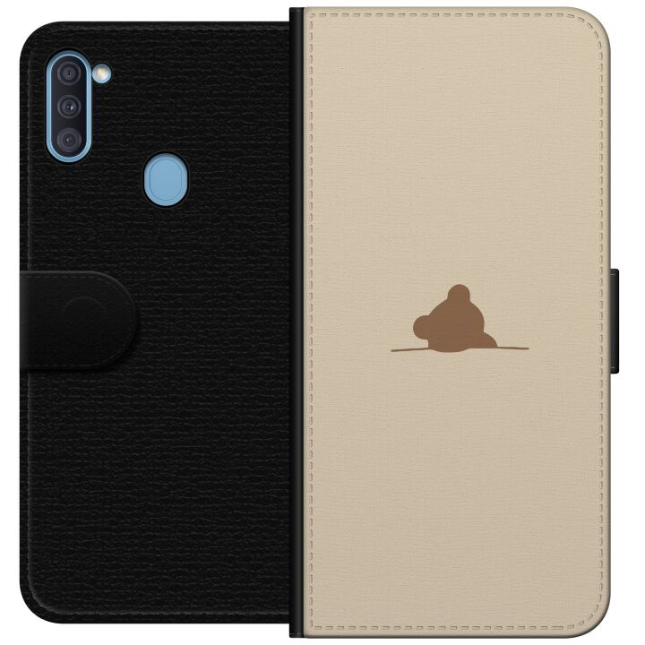 Portemonnee-hoesje voor Samsung Galaxy A11 met Nalle ontwerp in de groep SMARTPHONE & TABLETS / Mobielbescherming / Samsung bij TP E-commerce Nordic AB (A58546)