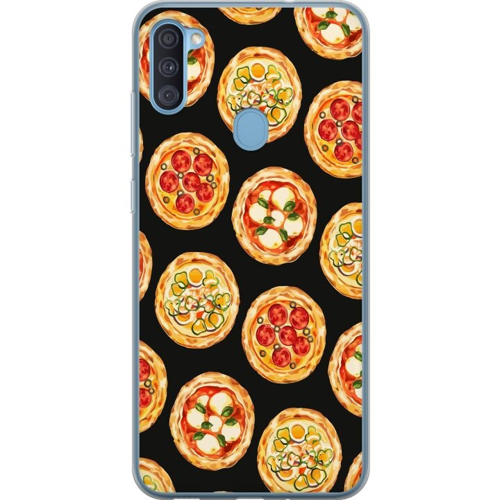 Mobiele hoes voor Samsung Galaxy A11 met Pizza ontwerp in de groep SMARTPHONE & TABLETS / Mobielbescherming / Samsung bij TP E-commerce Nordic AB (A58566)