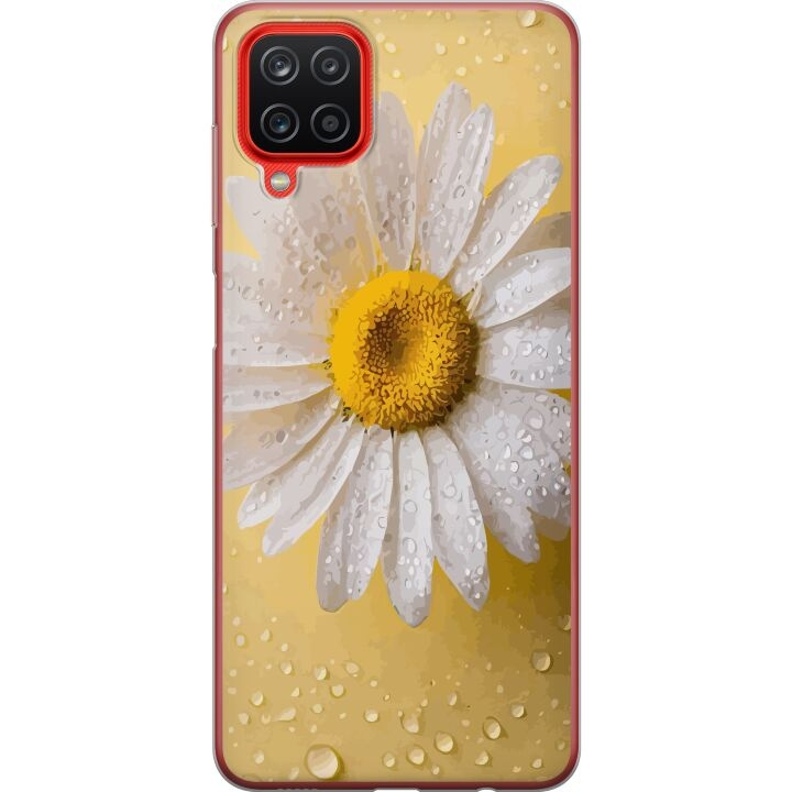 Mobiele hoes voor Samsung Galaxy A12 met Porseleinbloem ontwerp in de groep SMARTPHONE & TABLETS / Mobielbescherming / Samsung bij TP E-commerce Nordic AB (A58607)