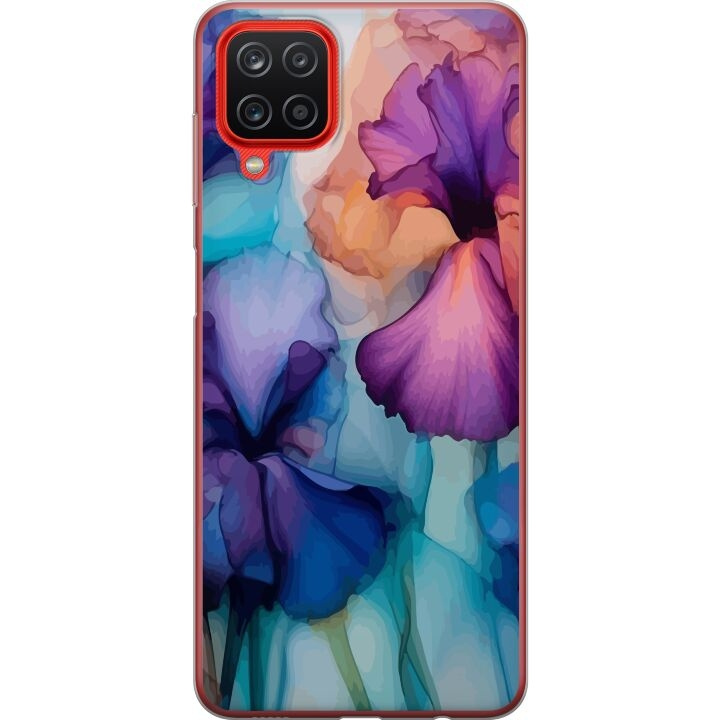 Mobiele hoes voor Samsung Galaxy A12 met Magische bloemen ontwerp in de groep SMARTPHONE & TABLETS / Mobielbescherming / Samsung bij TP E-commerce Nordic AB (A58610)