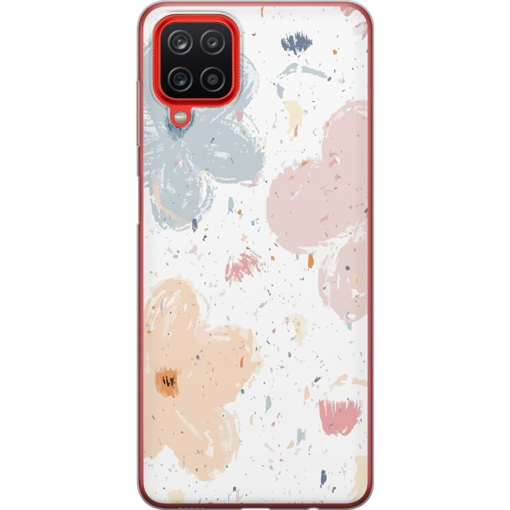 Mobiele hoes voor Samsung Galaxy A12 met Bloemen ontwerp in de groep SMARTPHONE & TABLETS / Mobielbescherming / Samsung bij TP E-commerce Nordic AB (A58619)