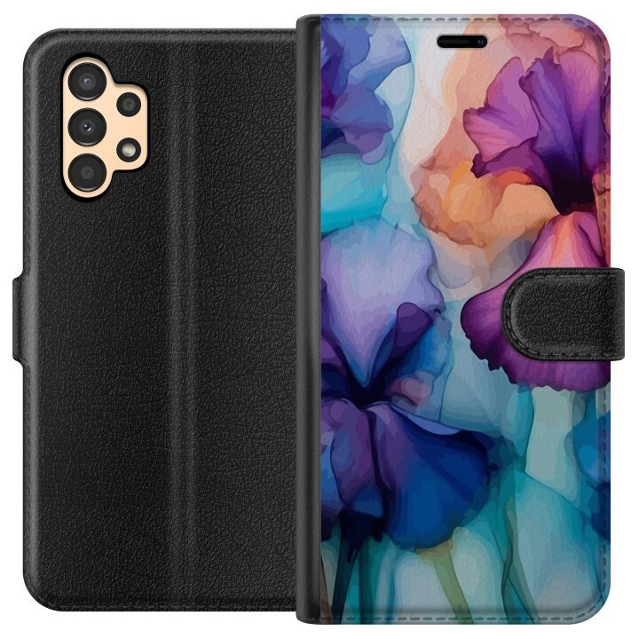 Portemonnee-hoesje voor Samsung Galaxy A13 met Magische bloemen ontwerp in de groep SMARTPHONE & TABLETS / Mobielbescherming / Samsung bij TP E-commerce Nordic AB (A58637)