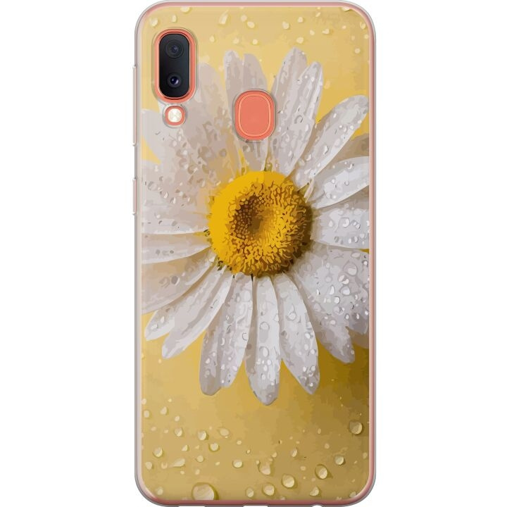 Mobiele hoes voor Samsung Galaxy A20e met Porseleinbloem ontwerp in de groep SMARTPHONE & TABLETS / Mobielbescherming / Samsung bij TP E-commerce Nordic AB (A58823)