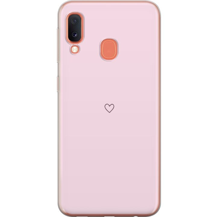 Mobiele hoes voor Samsung Galaxy A20e met Hart ontwerp in de groep SMARTPHONE & TABLETS / Mobielbescherming / Samsung bij TP E-commerce Nordic AB (A58842)