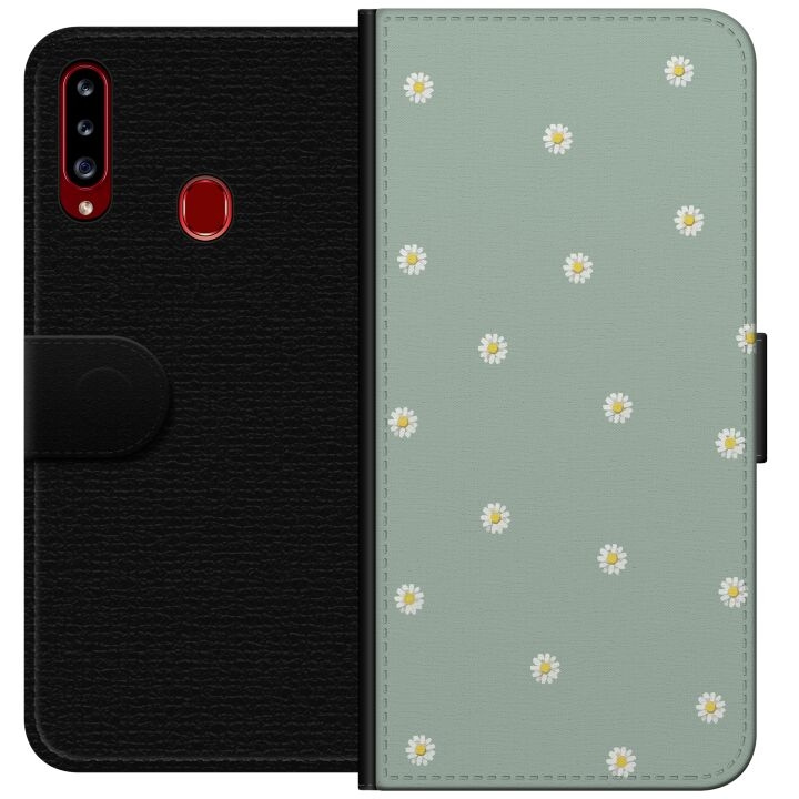 Portemonnee-hoesje voor Samsung Galaxy A20s met Priesterkragen ontwerp in de groep SMARTPHONE & TABLETS / Mobielbescherming / Samsung bij TP E-commerce Nordic AB (A58854)