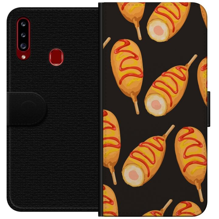 Portemonnee-hoesje voor Samsung Galaxy A20s met Kippenpoot ontwerp in de groep SMARTPHONE & TABLETS / Mobielbescherming / Samsung bij TP E-commerce Nordic AB (A58859)