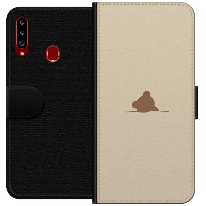 Portemonnee-hoesje voor Samsung Galaxy A20s met Nalle ontwerp in de groep SMARTPHONE & TABLETS / Mobielbescherming / Samsung bij TP E-commerce Nordic AB (A58870)