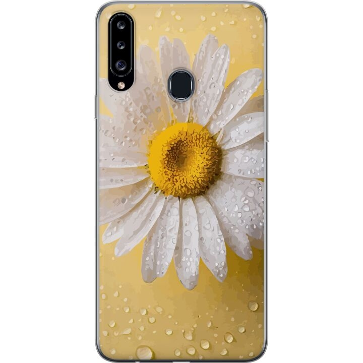 Mobiele hoes voor Samsung Galaxy A20s met Porseleinbloem ontwerp in de groep SMARTPHONE & TABLETS / Mobielbescherming / Samsung bij TP E-commerce Nordic AB (A58877)