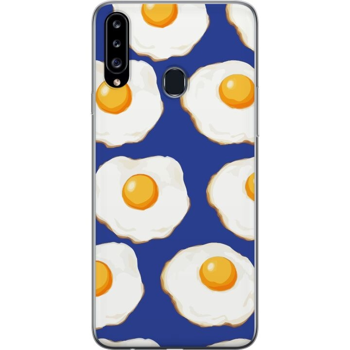 Mobiele hoes voor Samsung Galaxy A20s met Gebakken eieren ontwerp in de groep SMARTPHONE & TABLETS / Mobielbescherming / Samsung bij TP E-commerce Nordic AB (A58883)