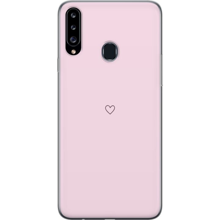 Mobiele hoes voor Samsung Galaxy A20s met Hart ontwerp in de groep SMARTPHONE & TABLETS / Mobielbescherming / Samsung bij TP E-commerce Nordic AB (A58896)