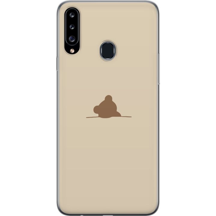 Mobiele hoes voor Samsung Galaxy A20s met Nalle ontwerp in de groep SMARTPHONE & TABLETS / Mobielbescherming / Samsung bij TP E-commerce Nordic AB (A58897)