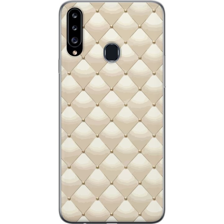 Mobiele hoes voor Samsung Galaxy A20s met Goudglans ontwerp in de groep SMARTPHONE & TABLETS / Mobielbescherming / Samsung bij TP E-commerce Nordic AB (A58903)