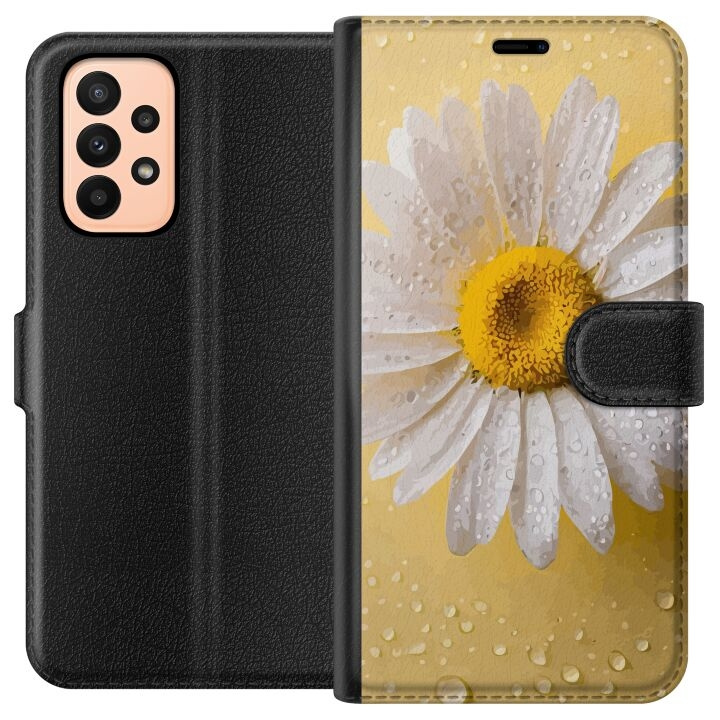 Portemonnee-hoesje voor Samsung Galaxy A23 met Porseleinbloem ontwerp in de groep SMARTPHONE & TABLETS / Mobielbescherming / Samsung bij TP E-commerce Nordic AB (A59012)