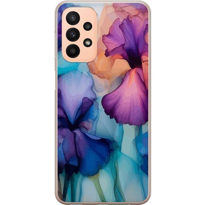 Mobiele hoes voor Samsung Galaxy A23 met Magische bloemen ontwerp in de groep SMARTPHONE & TABLETS / Mobielbescherming / Samsung bij TP E-commerce Nordic AB (A59042)