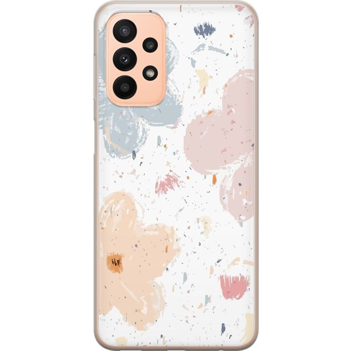 Mobiele hoes voor Samsung Galaxy A23 met Bloemen ontwerp in de groep SMARTPHONE & TABLETS / Mobielbescherming / Samsung bij TP E-commerce Nordic AB (A59051)