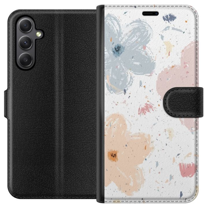 Portemonnee-hoesje voor Samsung Galaxy A24 4G met Bloemen ontwerp in de groep SMARTPHONE & TABLETS / Mobielbescherming / Samsung bij TP E-commerce Nordic AB (A59105)