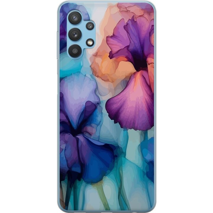 Mobiele hoes voor Samsung Galaxy A32 5G met Magische bloemen ontwerp in de groep SMARTPHONE & TABLETS / Mobielbescherming / Samsung bij TP E-commerce Nordic AB (A59231)