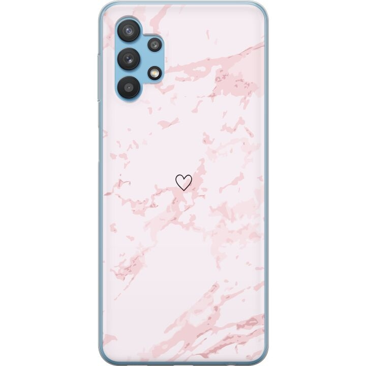 Mobiele hoes voor Samsung Galaxy A32 5G met Roze Hart ontwerp in de groep SMARTPHONE & TABLETS / Mobielbescherming / Samsung bij TP E-commerce Nordic AB (A59251)