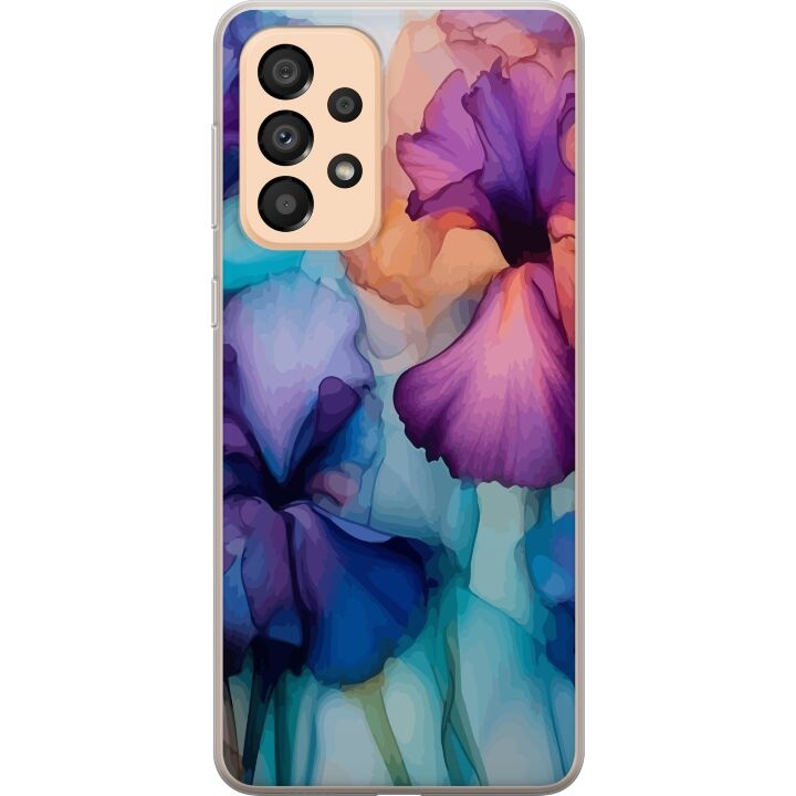 Mobiele hoes voor Samsung Galaxy A33 5G met Magische bloemen ontwerp in de groep SMARTPHONE & TABLETS / Mobielbescherming / Samsung bij TP E-commerce Nordic AB (A59285)