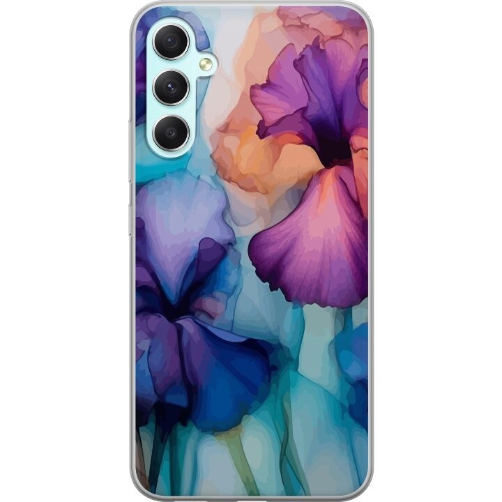 Mobiele hoes voor Samsung Galaxy A34 met Magische bloemen ontwerp in de groep SMARTPHONE & TABLETS / Mobielbescherming / Samsung bij TP E-commerce Nordic AB (A59339)