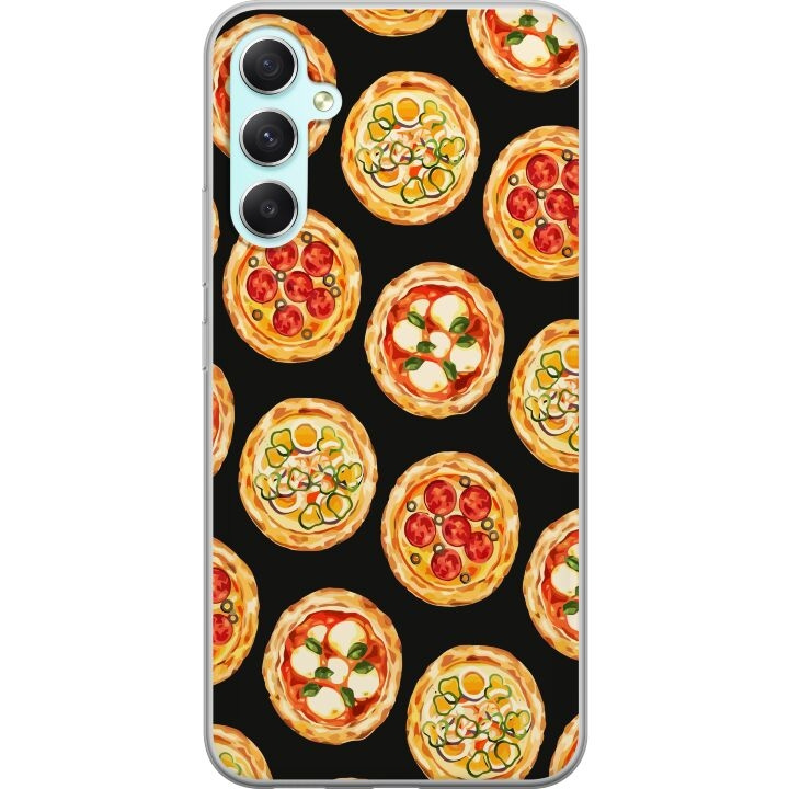 Mobiele hoes voor Samsung Galaxy A34 met Pizza ontwerp in de groep SMARTPHONE & TABLETS / Mobielbescherming / Samsung bij TP E-commerce Nordic AB (A59349)