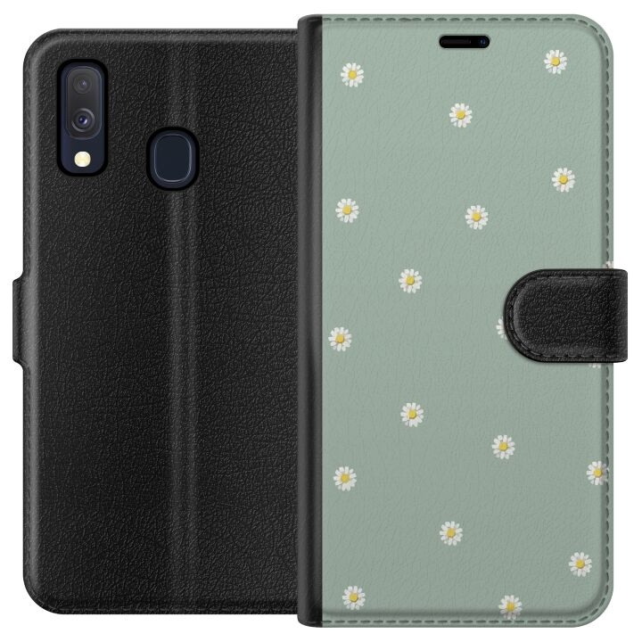 Portemonnee-hoesje voor Samsung Galaxy A40 met Priesterkragen ontwerp in de groep SMARTPHONE & TABLETS / Mobielbescherming / Samsung bij TP E-commerce Nordic AB (A59448)