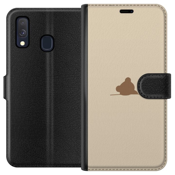 Portemonnee-hoesje voor Samsung Galaxy A40 met Nalle ontwerp in de groep SMARTPHONE & TABLETS / Mobielbescherming / Samsung bij TP E-commerce Nordic AB (A59464)