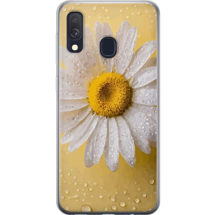 Mobiele hoes voor Samsung Galaxy A40 met Porseleinbloem ontwerp in de groep SMARTPHONE & TABLETS / Mobielbescherming / Samsung bij TP E-commerce Nordic AB (A59471)