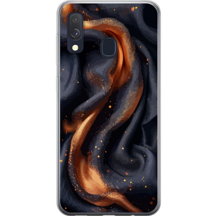 Mobiele hoes voor Samsung Galaxy A40 met Vurig zijde ontwerp in de groep SMARTPHONE & TABLETS / Mobielbescherming / Samsung bij TP E-commerce Nordic AB (A59472)