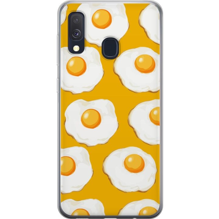 Mobiele hoes voor Samsung Galaxy A40 met Gebakken ei ontwerp in de groep SMARTPHONE & TABLETS / Mobielbescherming / Samsung bij TP E-commerce Nordic AB (A59473)