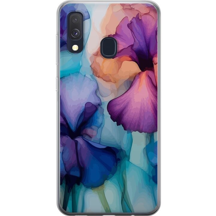 Mobiele hoes voor Samsung Galaxy A40 met Magische bloemen ontwerp in de groep SMARTPHONE & TABLETS / Mobielbescherming / Samsung bij TP E-commerce Nordic AB (A59474)