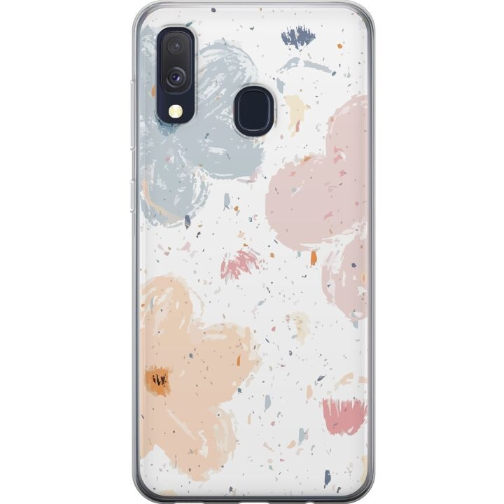 Mobiele hoes voor Samsung Galaxy A40 met Bloemen ontwerp in de groep SMARTPHONE & TABLETS / Mobielbescherming / Samsung bij TP E-commerce Nordic AB (A59483)