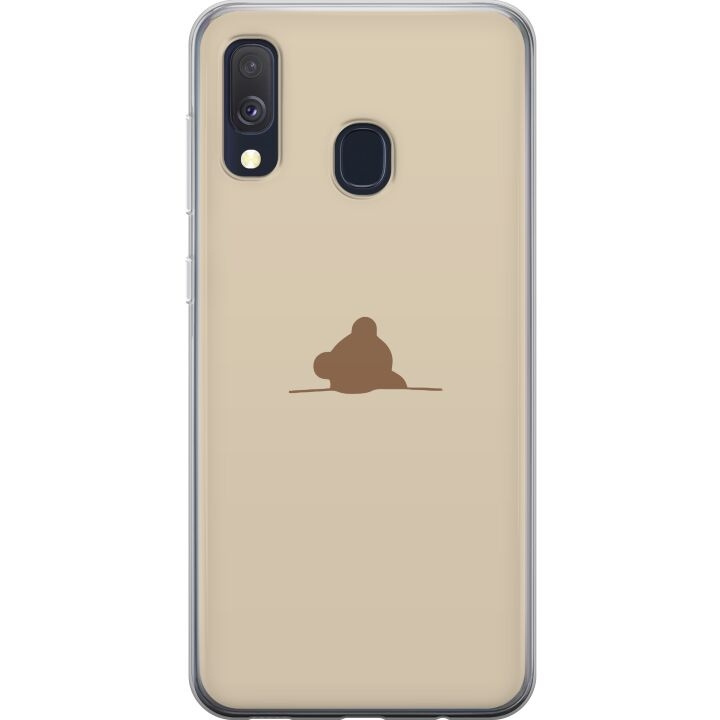 Mobiele hoes voor Samsung Galaxy A40 met Nalle ontwerp in de groep SMARTPHONE & TABLETS / Mobielbescherming / Samsung bij TP E-commerce Nordic AB (A59491)