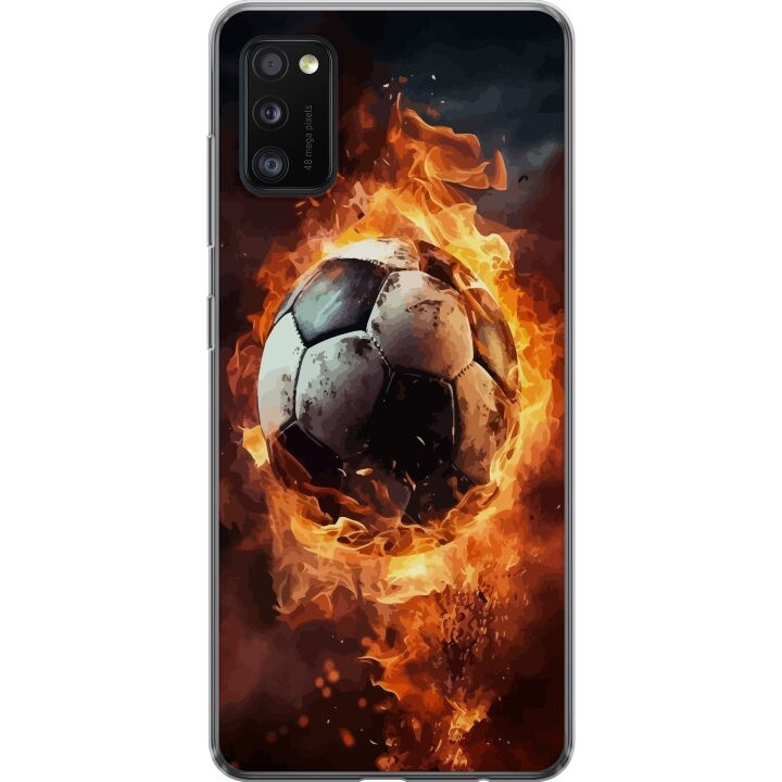 Mobiele hoes voor Samsung Galaxy A41 met Voetbal ontwerp in de groep SMARTPHONE & TABLETS / Mobielbescherming / Samsung bij TP E-commerce Nordic AB (A59546)