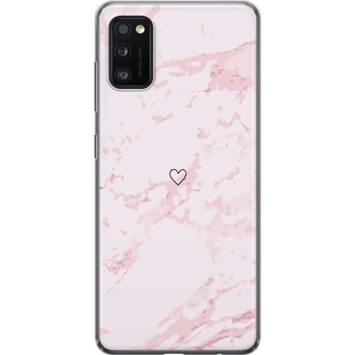 Mobiele hoes voor Samsung Galaxy A41 met Roze Hart ontwerp in de groep SMARTPHONE & TABLETS / Mobielbescherming / Samsung bij TP E-commerce Nordic AB (A59548)